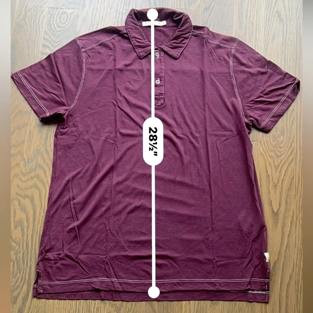 AGAVE DENIM purple polo shirt short sleeve size M men’s golf preppy H